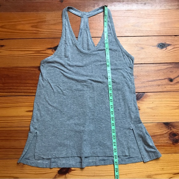 Lululemon Gray Split Side Racerback Tank Top, EUC, 6 - Picture 3 of 9